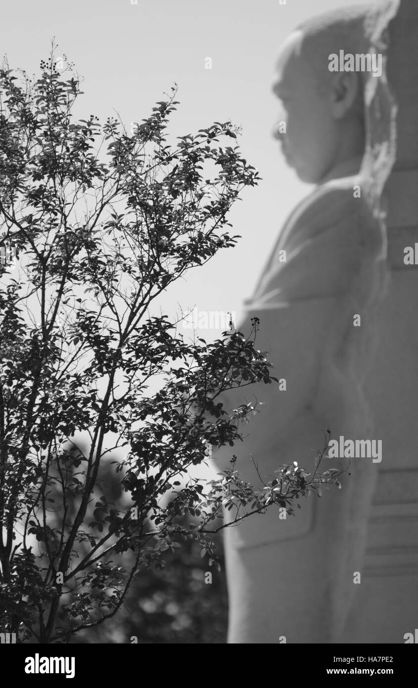 Das Martin Luther King Jr. Das Memorial in Washington, D.C. ehrt das Leben und das Vermächtnis des Bürgerrechtlers und feiert seine Beiträge zu Gerechtigkeit und Gleichheit in der amerikanischen Geschichte. Stockfoto