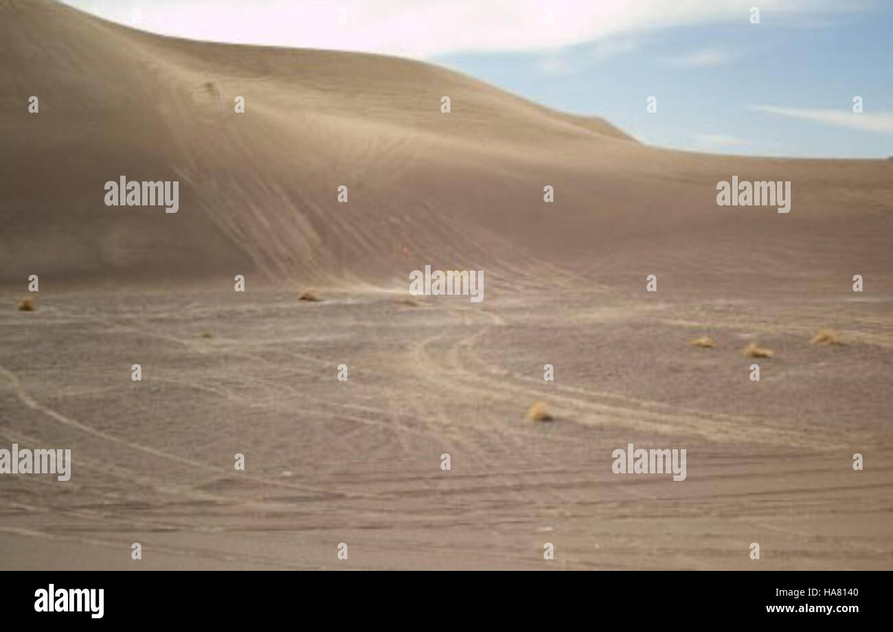 Die Amargosa Big Dune in Nevada ist ein einzigartiges Naturmerkmal innerhalb der Rechtsprechung des Bureau of Land Management. Sie bietet wichtige Einblicke in Wüstenökosysteme und bietet einen Lebensraum für lokale Tier- und Pflanzenarten. Stockfoto