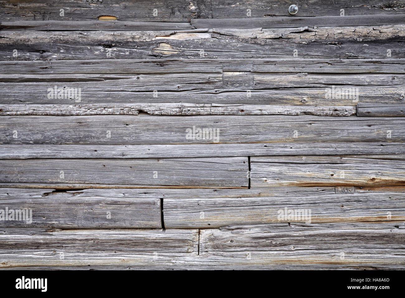 Foto der alten hölzernen Scheune Wand Hintergrund. Stockfoto