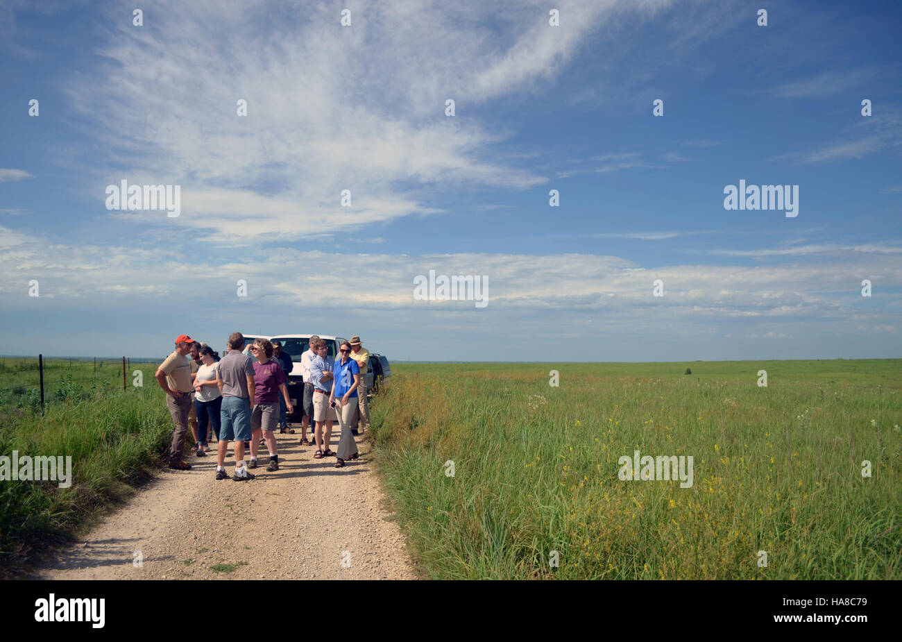 Usfwsmidwest 19752031495 Landschaft Naturschutz Partner Konza Prairie Stockfoto