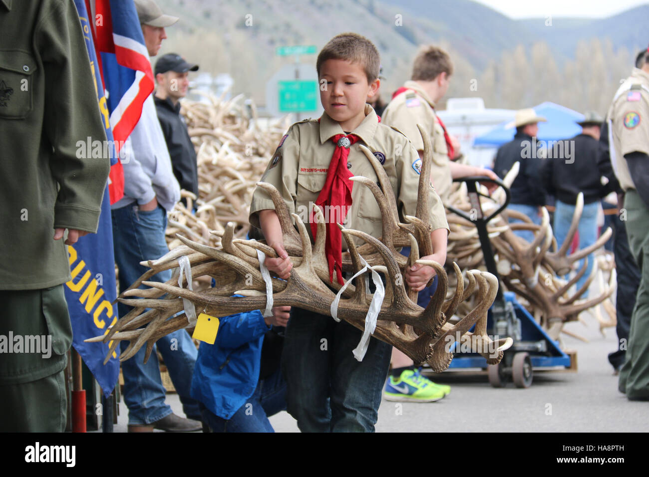 Usfwsmtnprairie 14029485709 in Richtung auf die Bühne Stockfoto