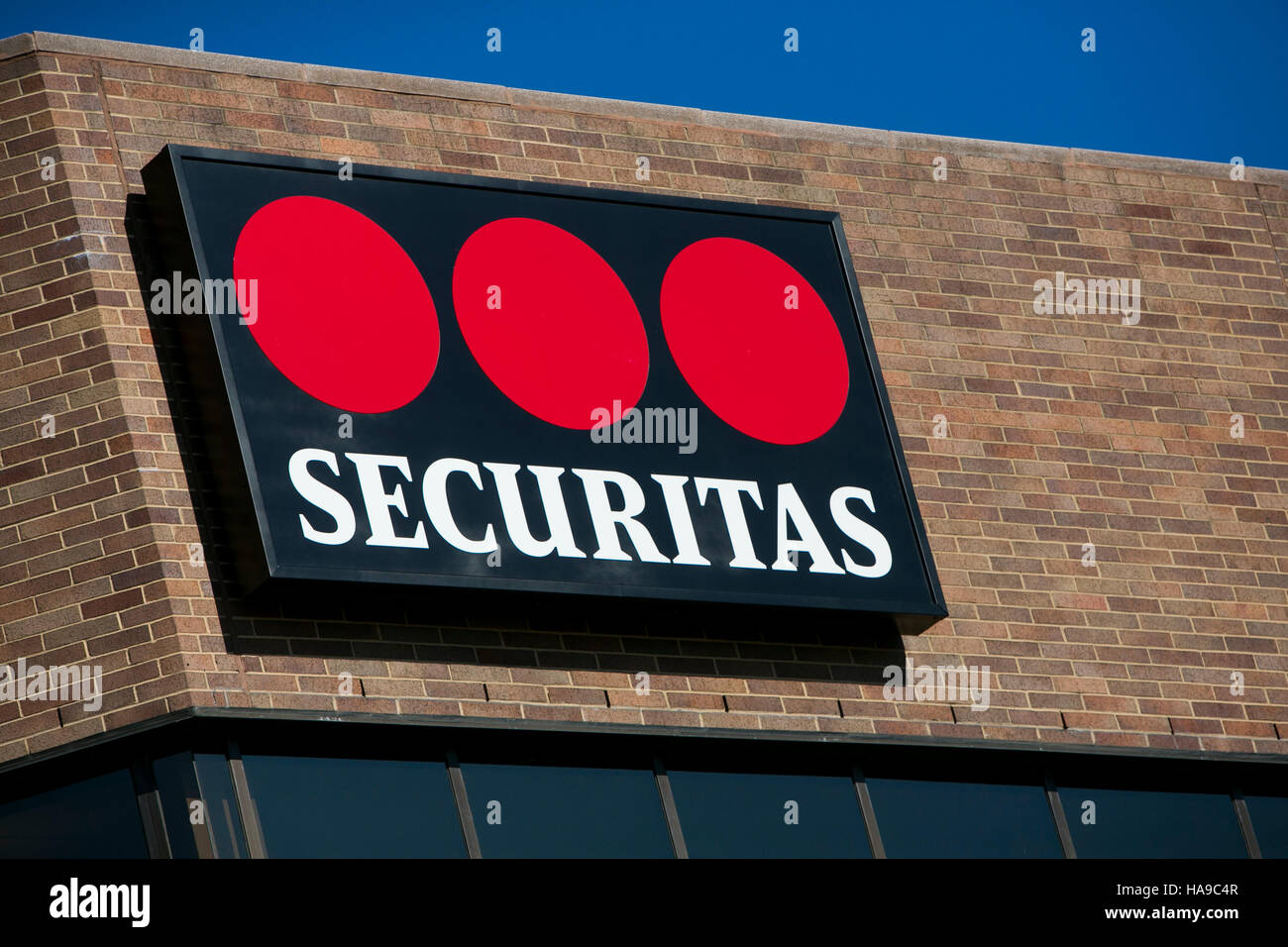 Ein Logo Zeichen außerhalb einer Einrichtung von Securitas in Parsippany, New Jersey am 5. November 2016 besetzt. Stockfoto