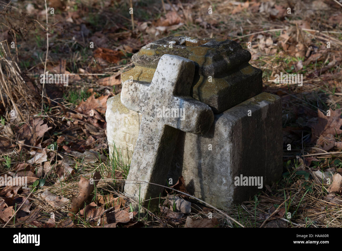 1800er Jahren des 19. Jahrhunderts Grabsteine Stockfoto