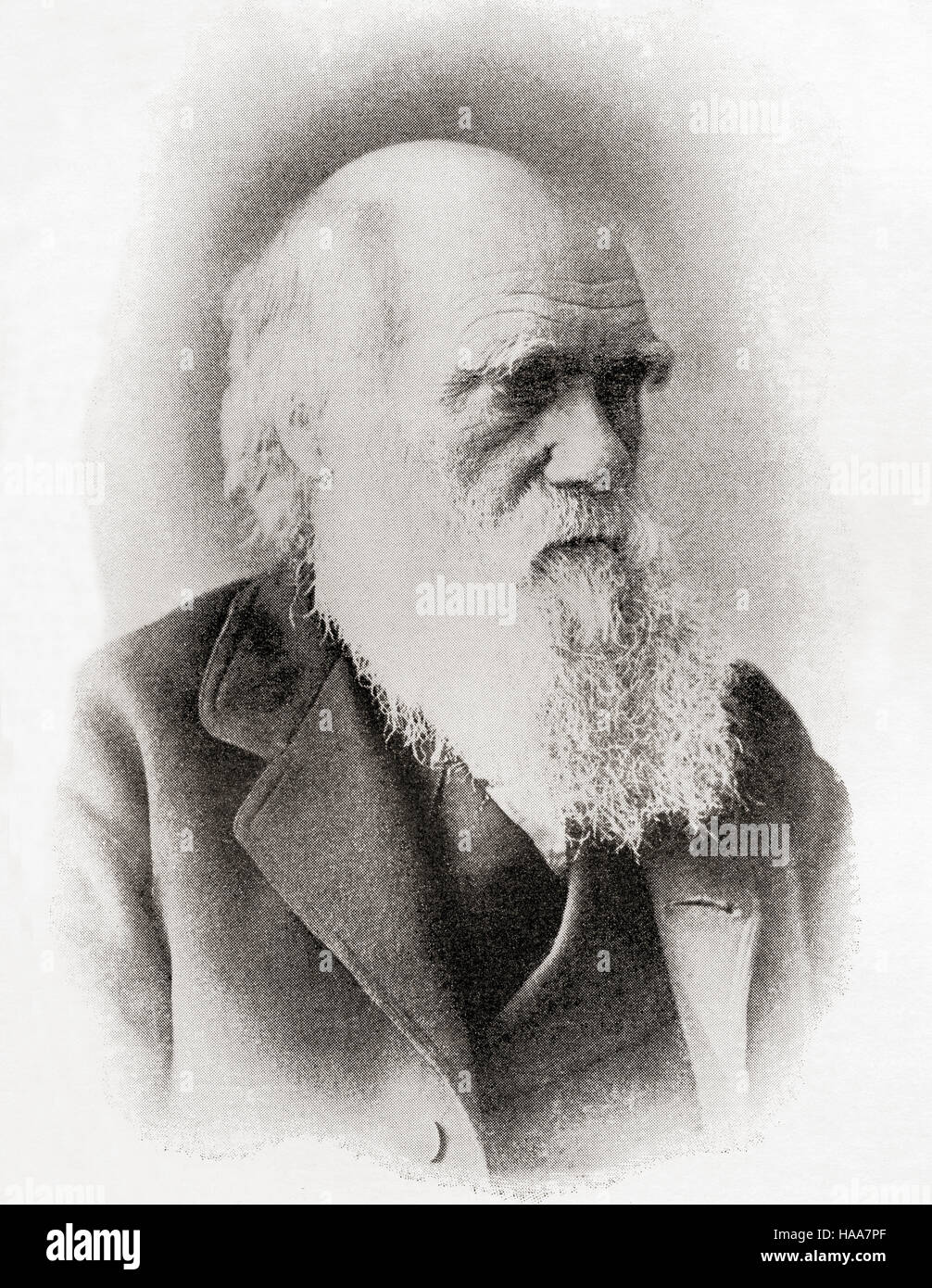 Charles Robert Darwin, 1809-1882. Englische Naturforscher.  Aus internationalen Bibliothek des berühmten Literatur veröffentlicht c.1900. Stockfoto