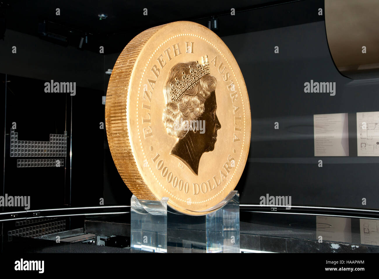 Weltweit größten Gold Münze - Perth - Australien Stockfoto