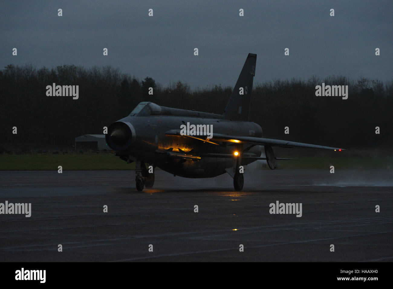 Blitz schnelle Taxi laufen am Bruntingthorpe Stockfoto