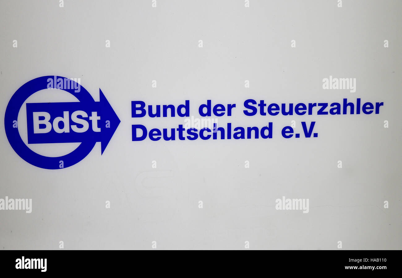 Das Logo der Marke "Bdst Bund der Steuerzahler Deutschlands", Berlin. Stockfoto