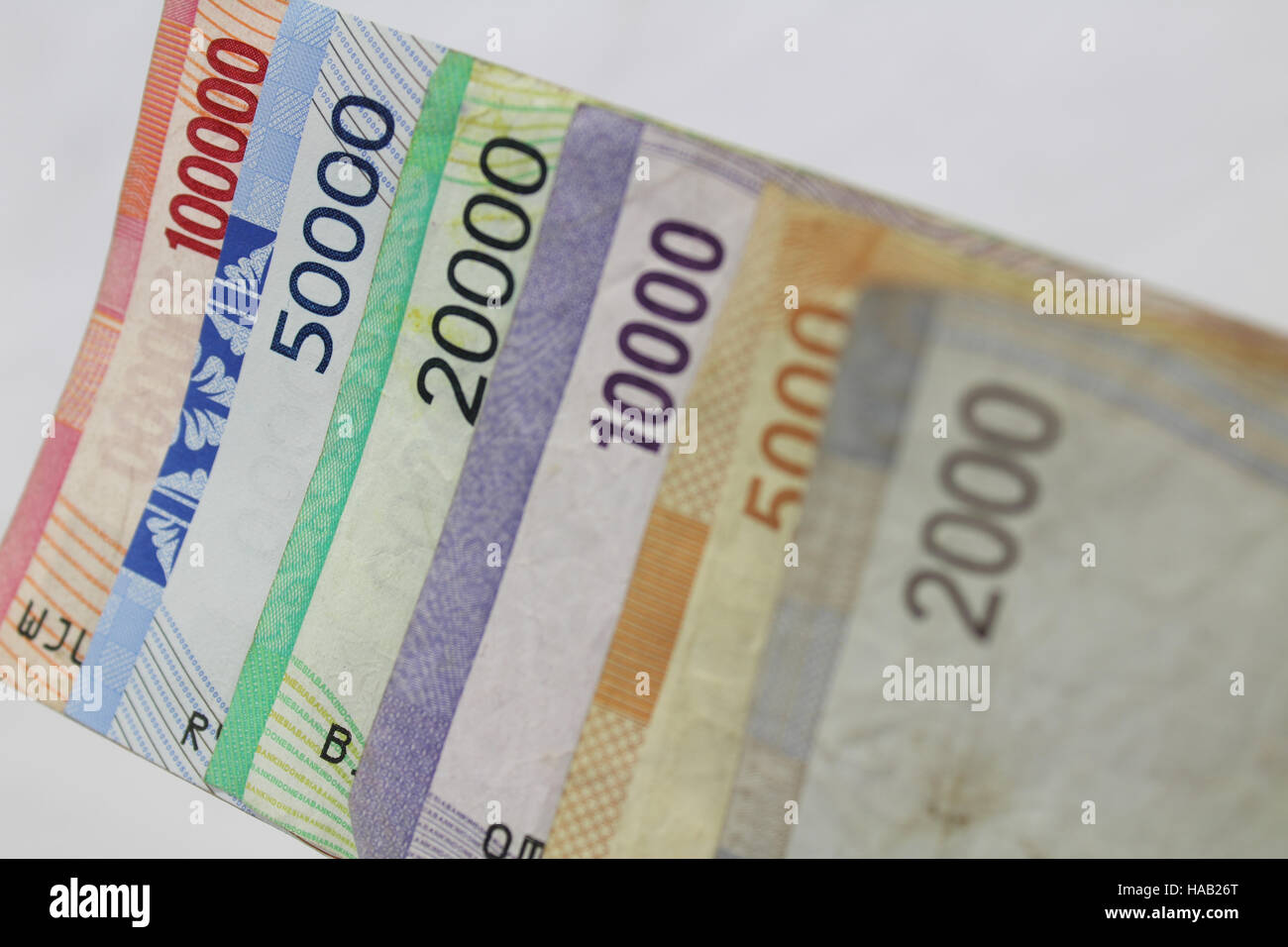Indonesische Rupiah Währung Exchange Bereich der gewerblichen Wirtschaft Stockfoto