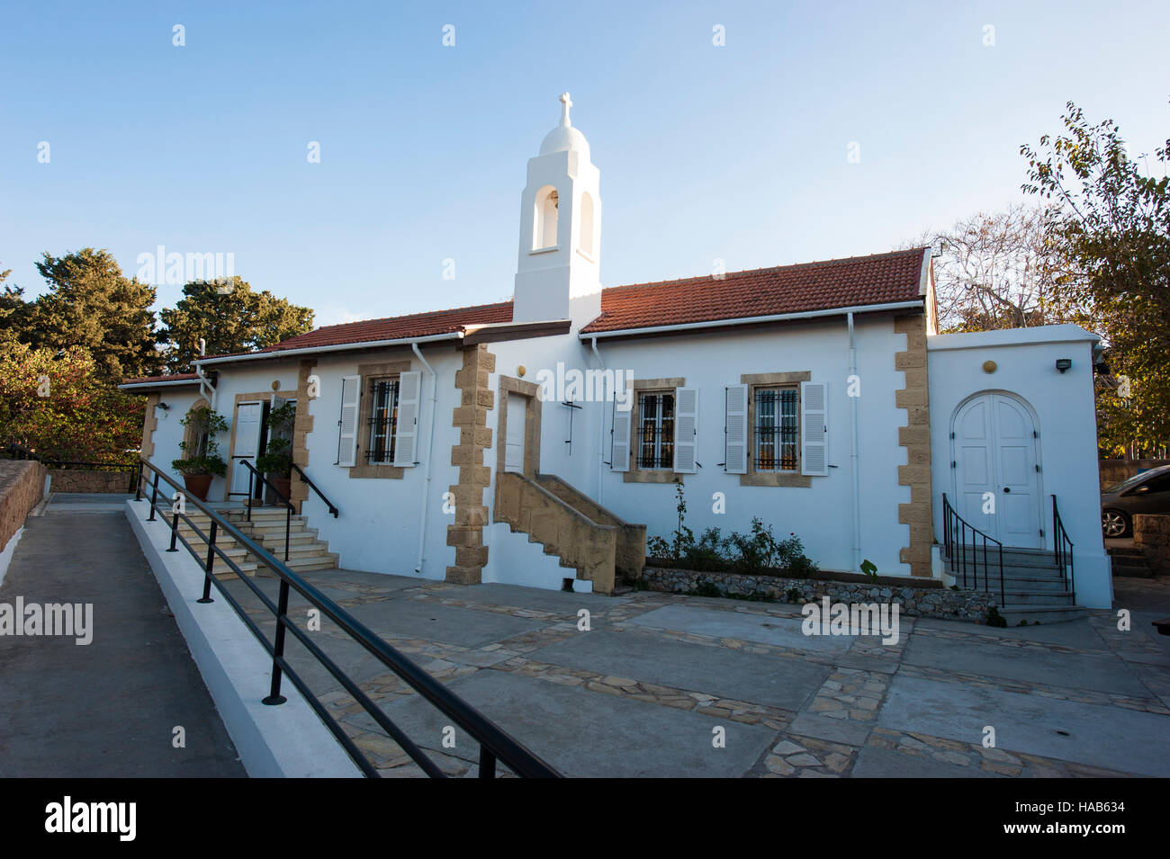 St-Andreas Kirche in Kyrenia (Türkisch: Girne), Nord-Zypern. Stockfoto