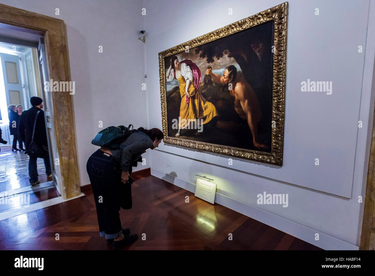 Rom, Italien. 29. November 2016. Besucher besuchen die Messevorschau "Artemisia Gentileschi e il Suo Tempo" im Palazzo Braschi - Museo di Roma in Rom. Die Ausstellung eröffnet am 30. November und läuft bis zum 8. Mai 2017. Artemisia Gentileschi (8 Juli 1593 – 14. Juni 1653) war ein italienischer Barock-Maler, heute als einer der besten Maler in der Generation nach Caravaggio. Bildnachweis: Giuseppe Ciccia/Alamy Live-Nachrichten Stockfoto