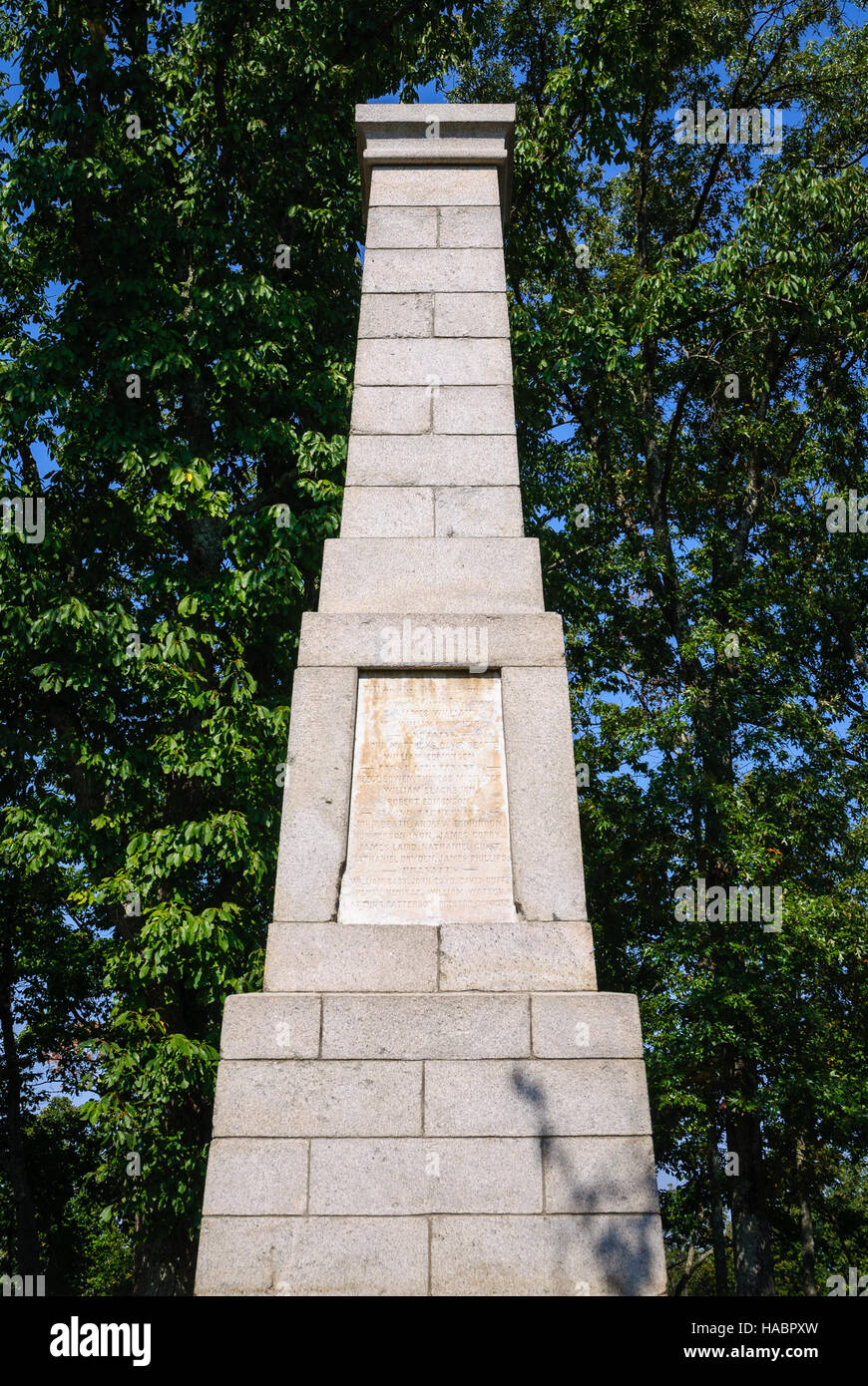 Kings Mountain National Military Park Stockfoto