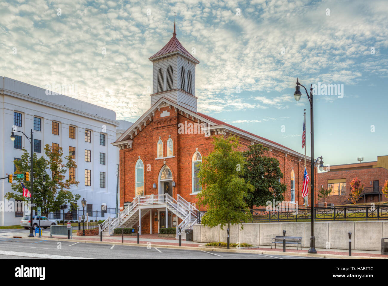 Der Dexter Avenue King Memorial Baptist Church in Montgomery, Alabama. Stockfoto