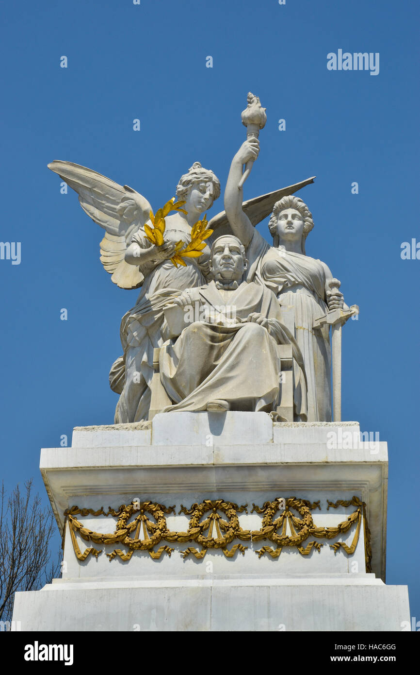 Benito Juarez Denkmal in Alameda-Park, Mexico City, Mexiko Stockfoto