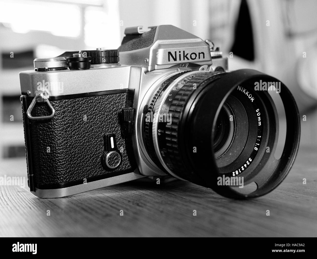Nikon FE Filmkamera Stockfoto