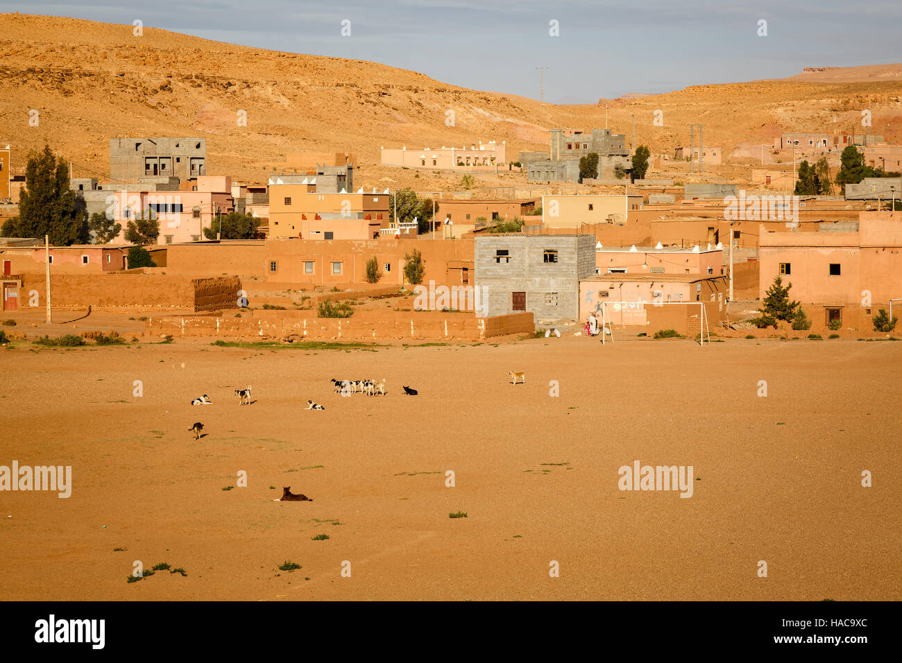 Dorf von Ait Benhaddou in Provinz von Ouarzazate, Marokko Stockfoto