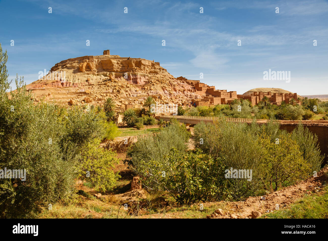 Blick auf das Ksar Ait Ben Haddou, Marokko Stockfoto