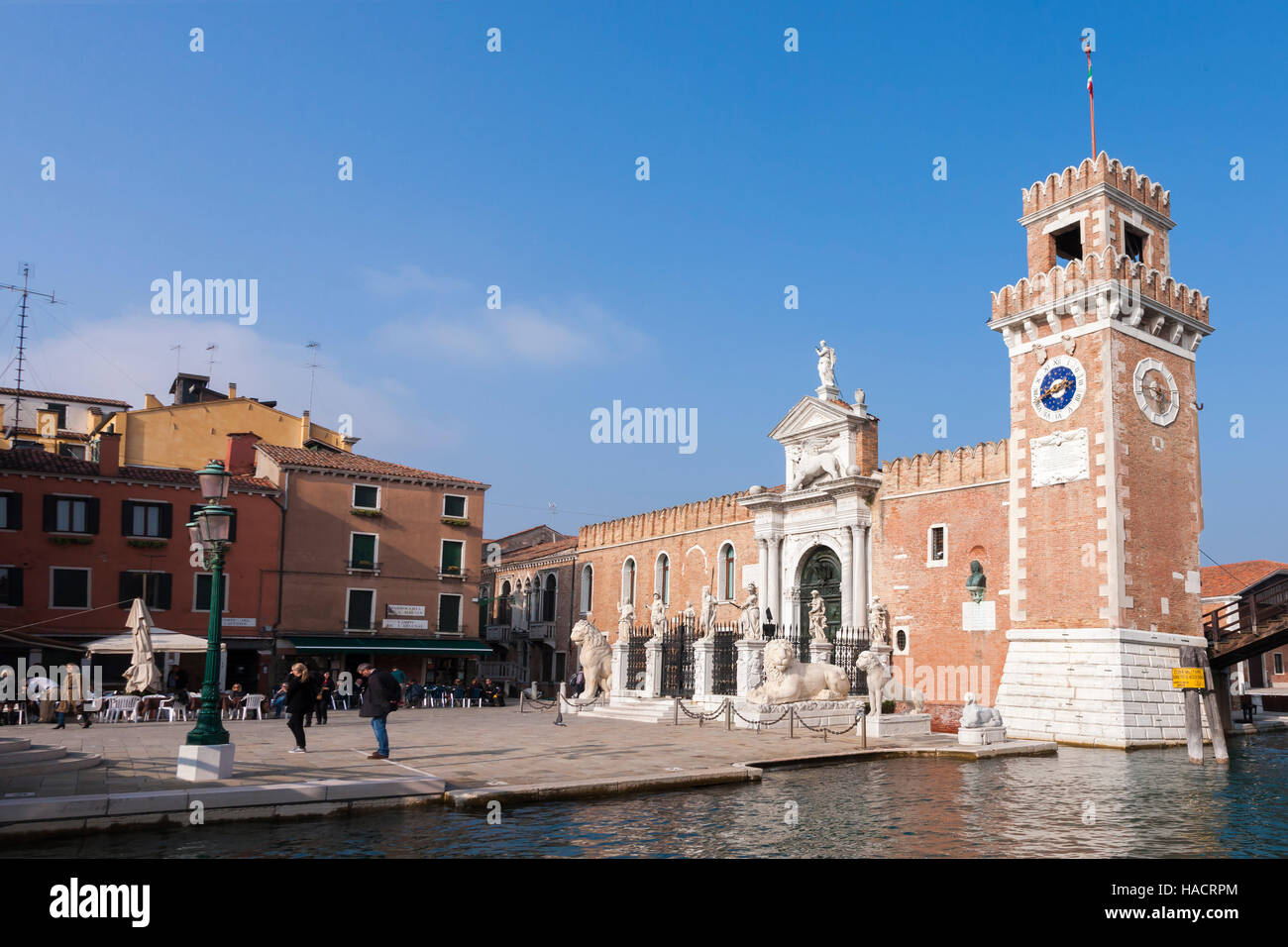 Il Sestiere di Castello, Venedig, Italien. Stockfoto