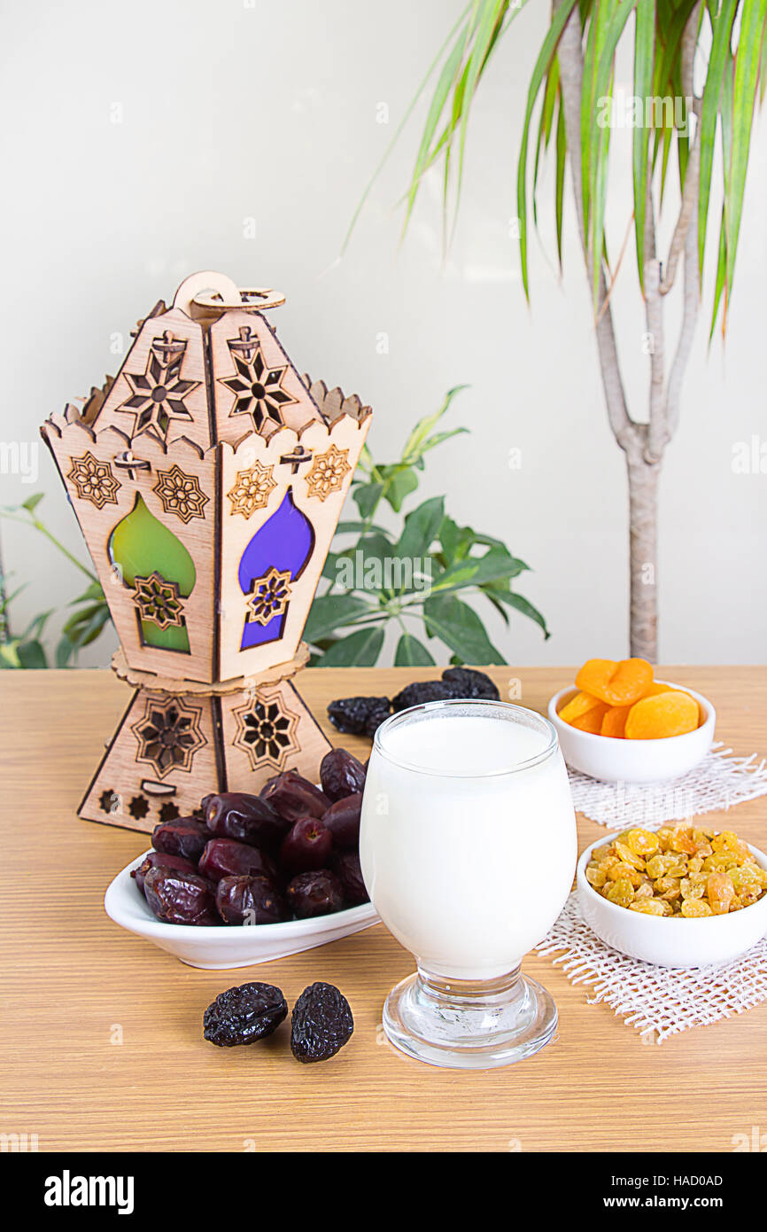 Ramadan Lebensmittel für das Frühstück Stockfoto