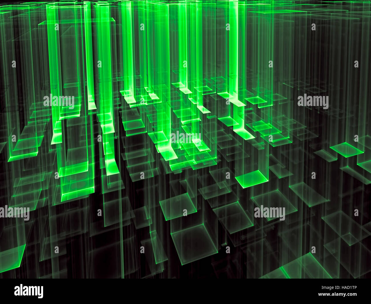 Glas Tech Hintergrund - Digital erzeugte Bild abstrakt Stockfoto