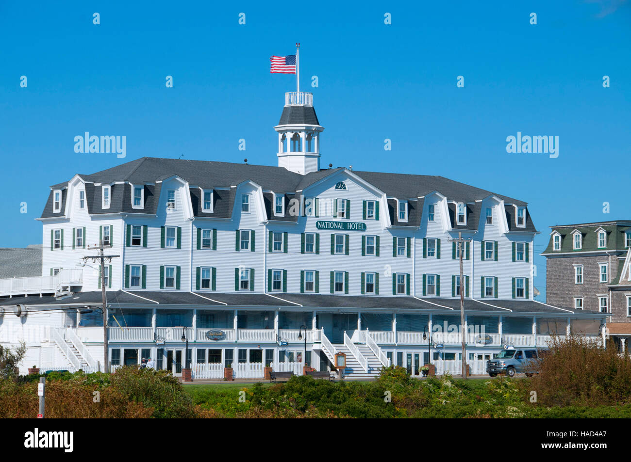 National Hotel, New Shoreham Block Island, Rhode Island Stockfoto