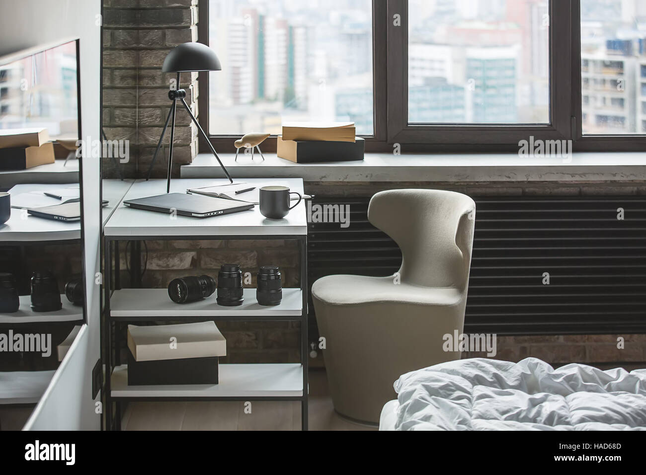 Interieur im Loftstil Stockfoto