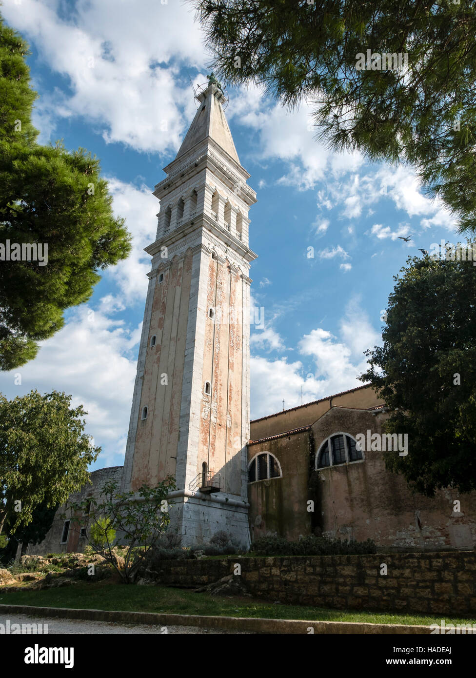 Basilika der Heiligen Euphemia, Rovinj, Istrien, Kroatien. Stockfoto