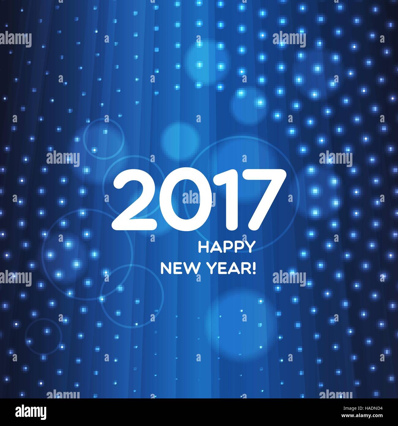Glückliches Neujahr 2017 abstrakt blau hellen Hintergrund für Ihr design Stock Vektor