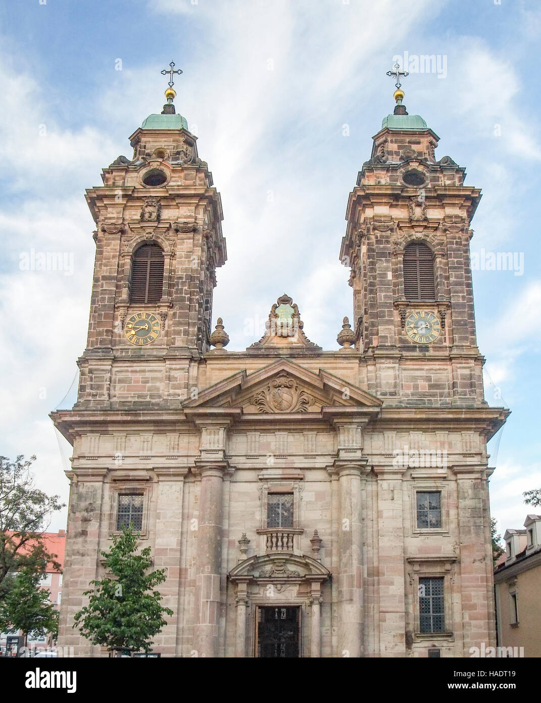 Kirche in Nürnberg, eine Stadt in Franken im deutschen Bundesland Bayern Stockfoto