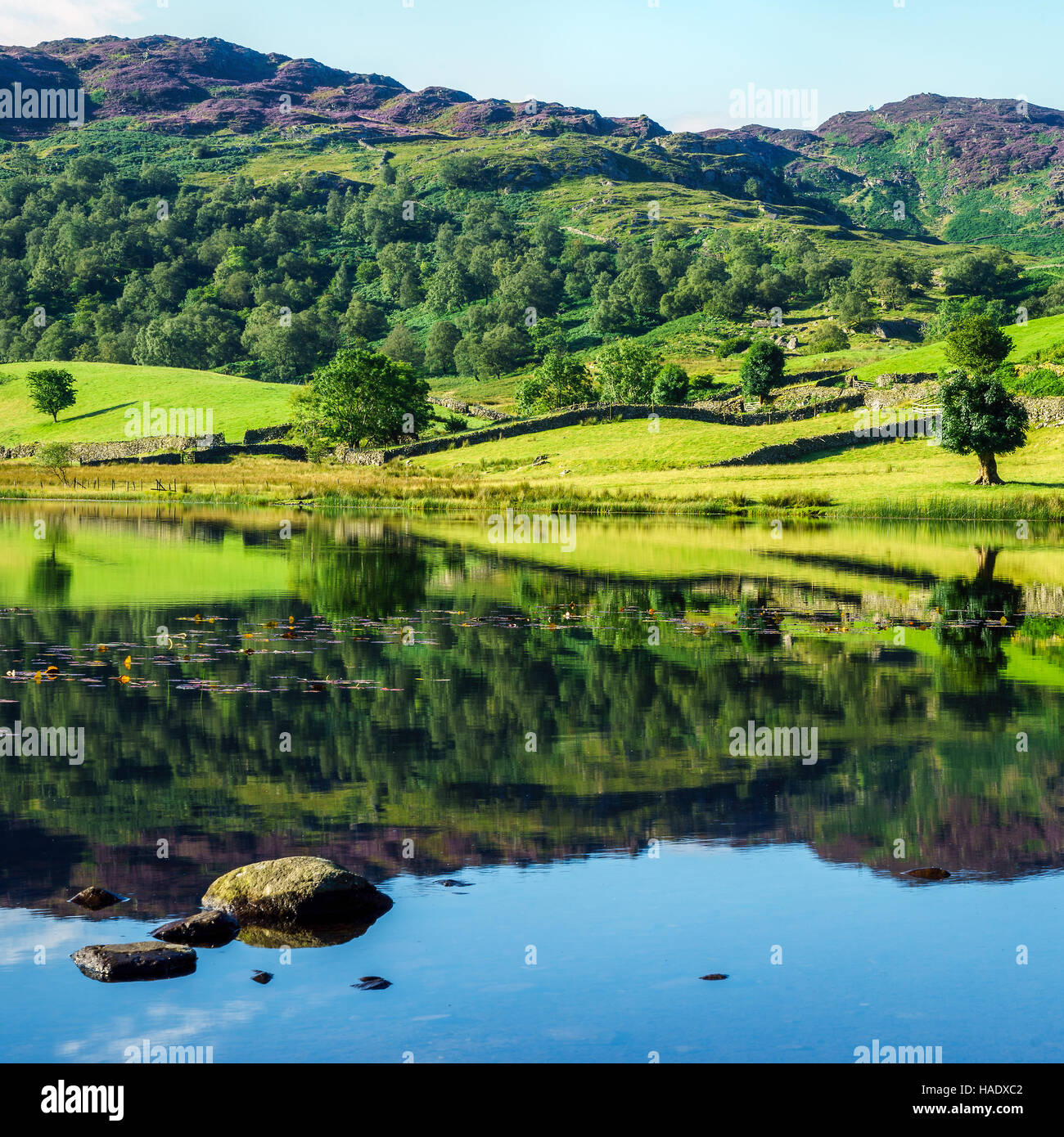 Watendlath Tarn im Lake District Stockfoto