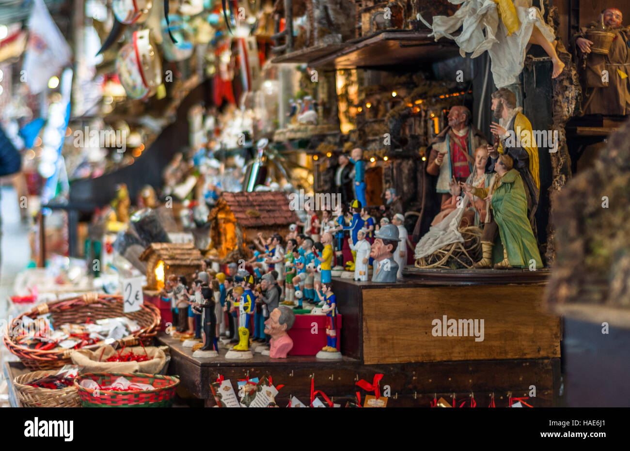 Neapel, Straße von San Greorio Armeno Stockfoto