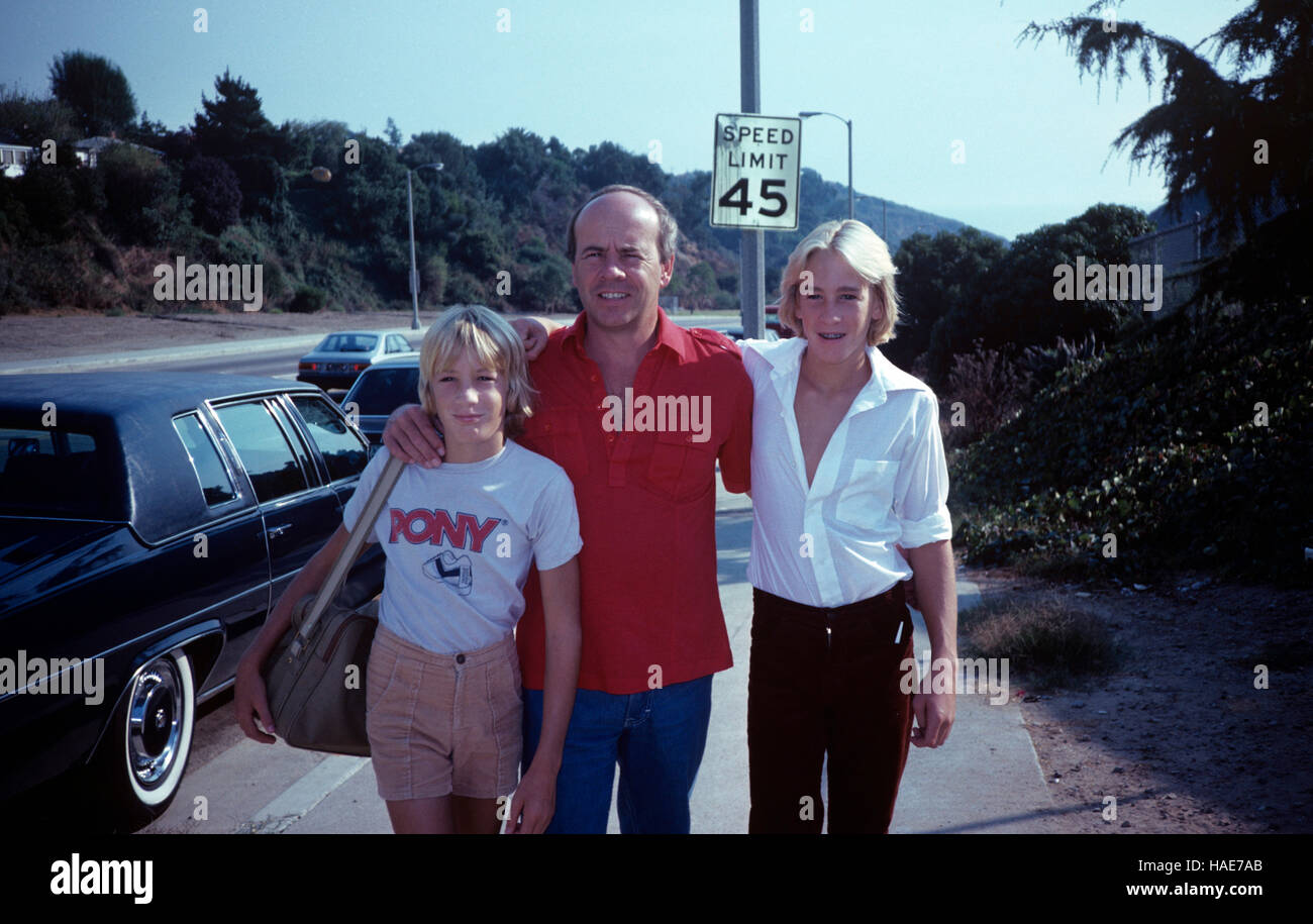 Tim Conway & Söhne Patrick & Jamie 1979 © RtnBarr / Mediapunch Stockfoto