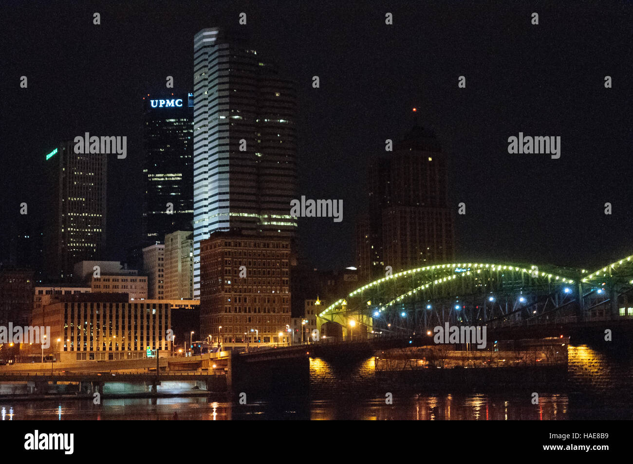 Allegheny River Burgh Central Business District Stockfoto