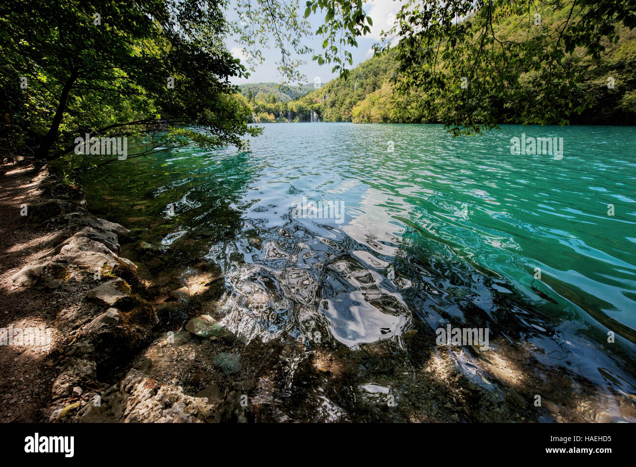 Nationalpark Plitvicer Seen in Kroatien Stockfoto