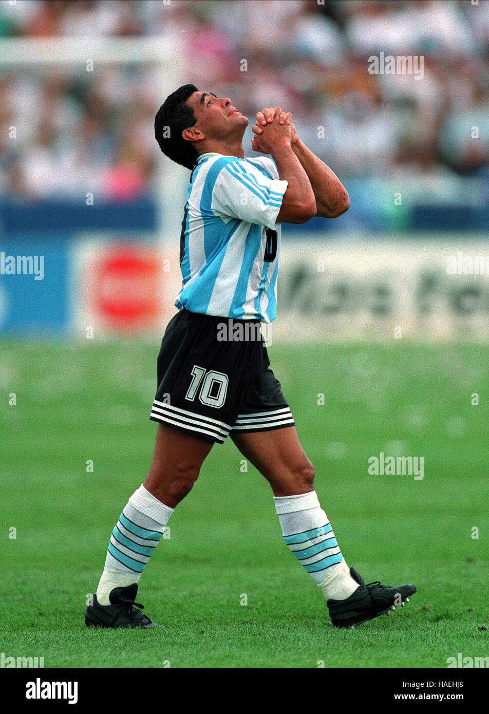 DIEGO MARADONA Argentinien 2. Juli 1994 Stockfoto