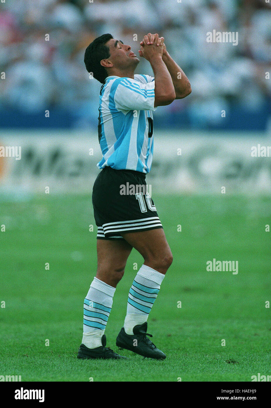 DIEGO MARADONA Argentinien 2. Juli 1994 Stockfoto