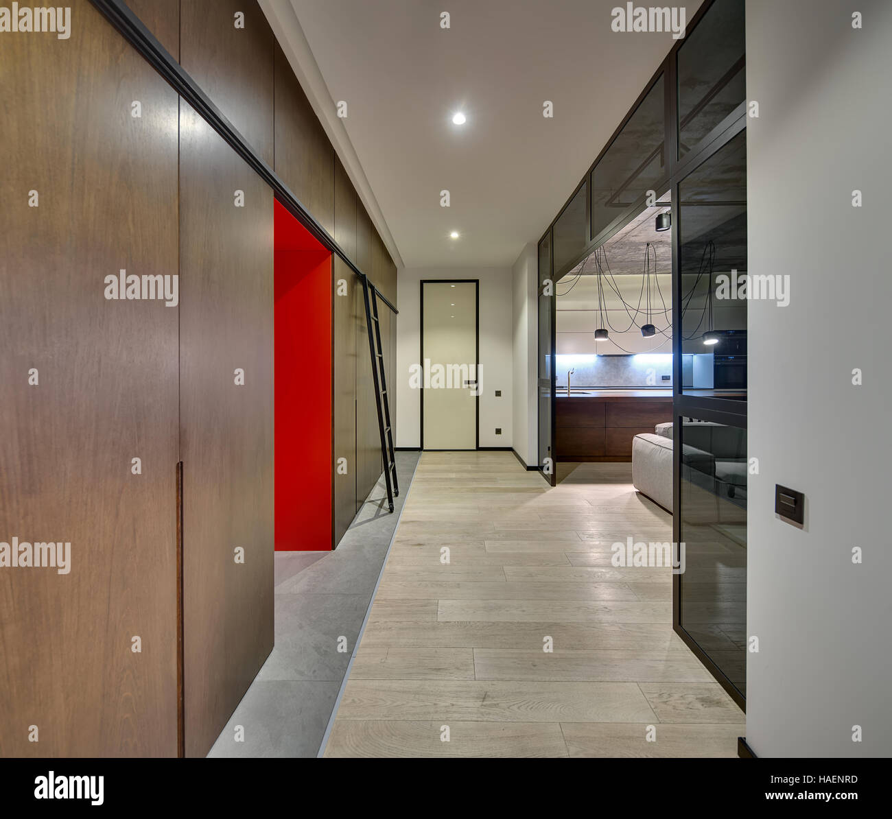 Interieur im Loftstil Stockfoto
