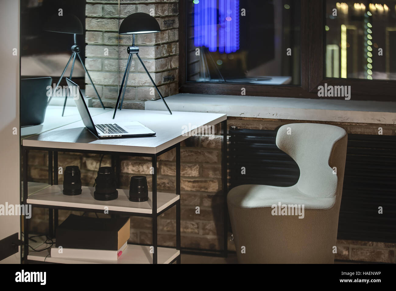 Interieur im Loftstil Stockfoto