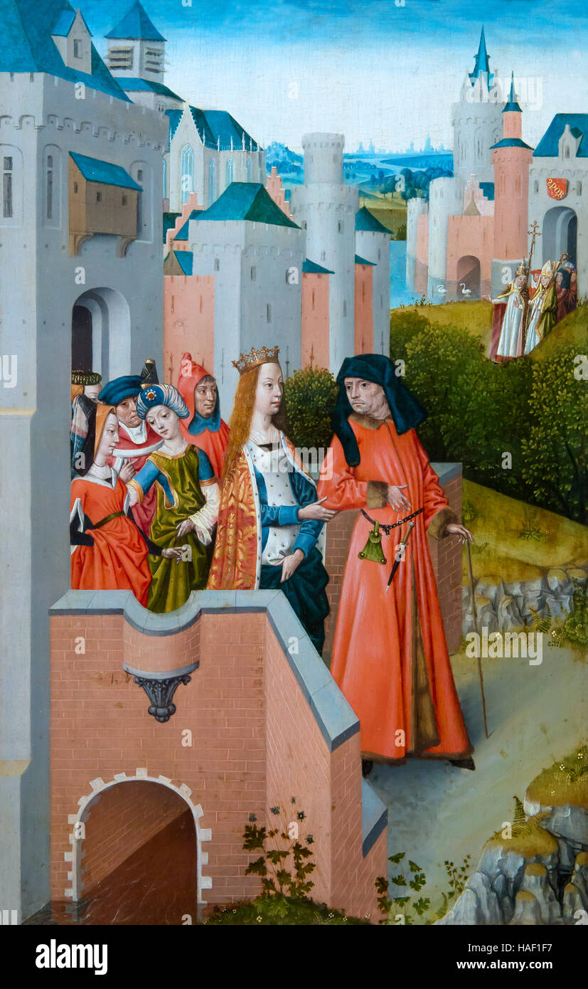 Legende der heiligen Ursula, vom Meister der Legende der heiligen Ursula, ca. 1482, Groeningemuseum, Brügge, West-Flandern, Belgien, Europa Stockfoto