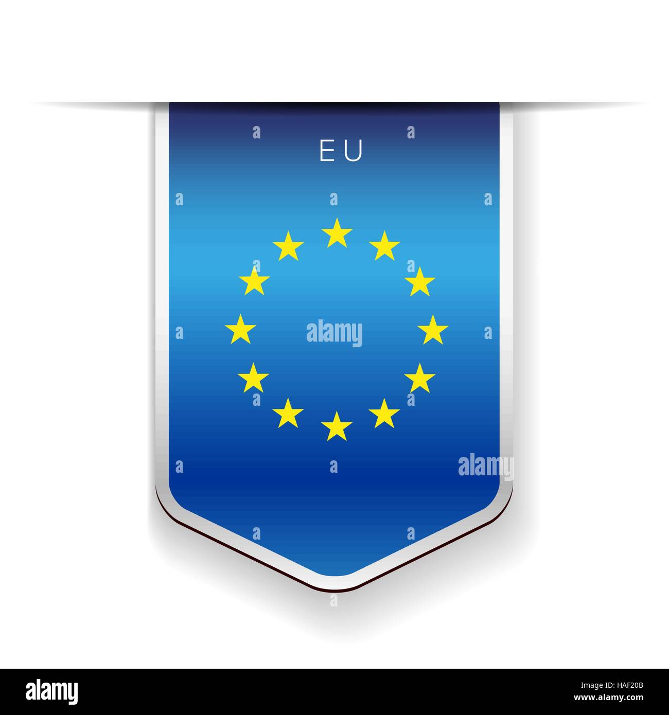 EU-Flagge Multifunktionsleisten-Vektor Stock Vektor