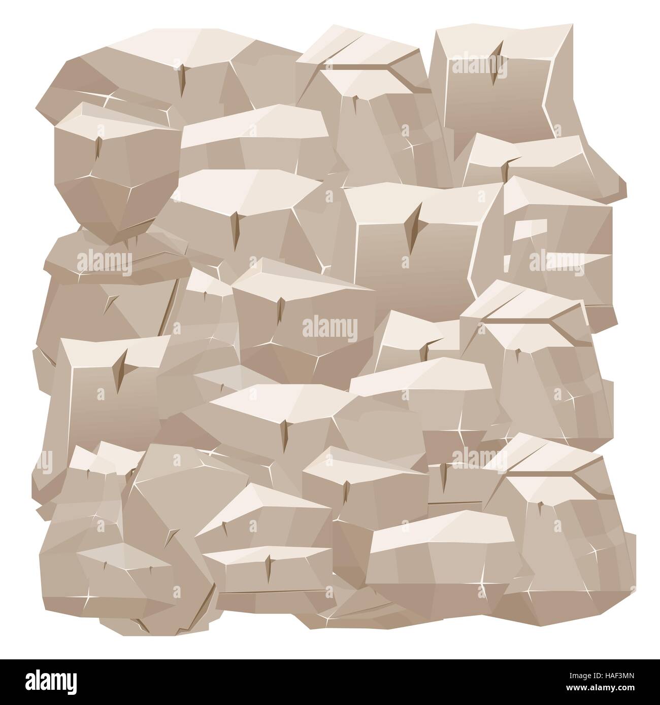 Steinmauer. Vektor-Illustration. Stock Vektor