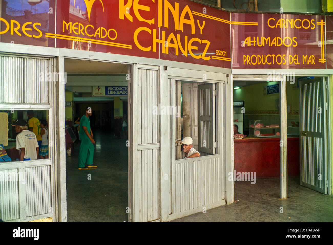 Staat lizenziert Markt Shop Havanna Kuba Stockfoto