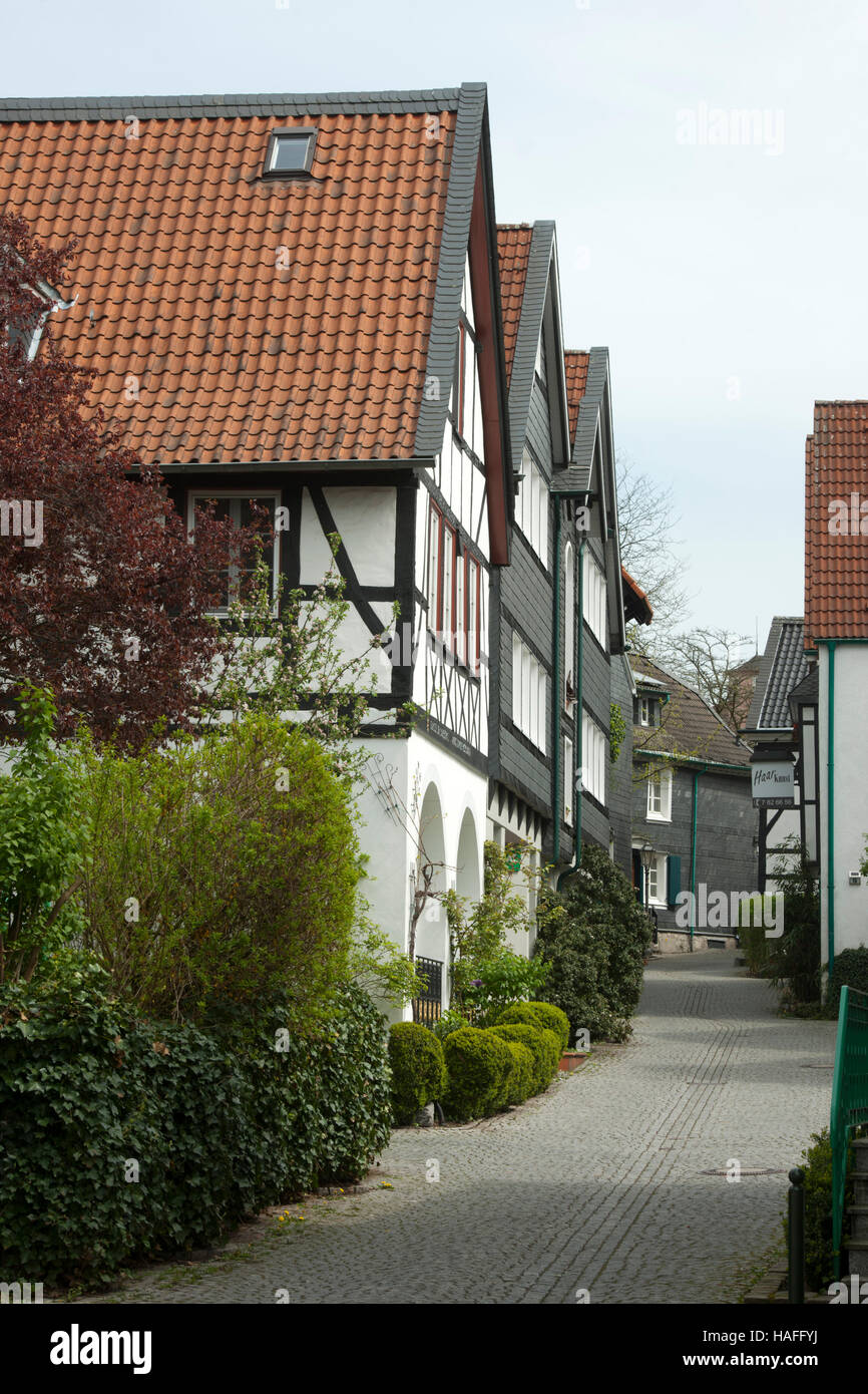 Deutschland, Nordrhein-Westfalen, Kreis Mettmann, Wülfrath, Heumarktstrasse Stockfoto