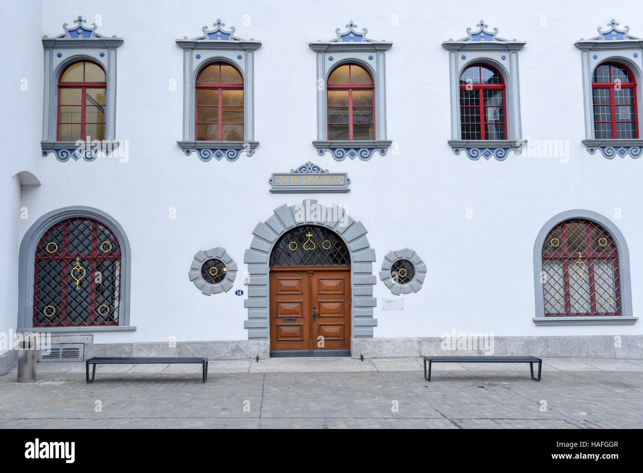 St. Gallen, Schweiz - 23. November 2016: das Rathaus von St.Gallen in der Schweiz Stockfoto