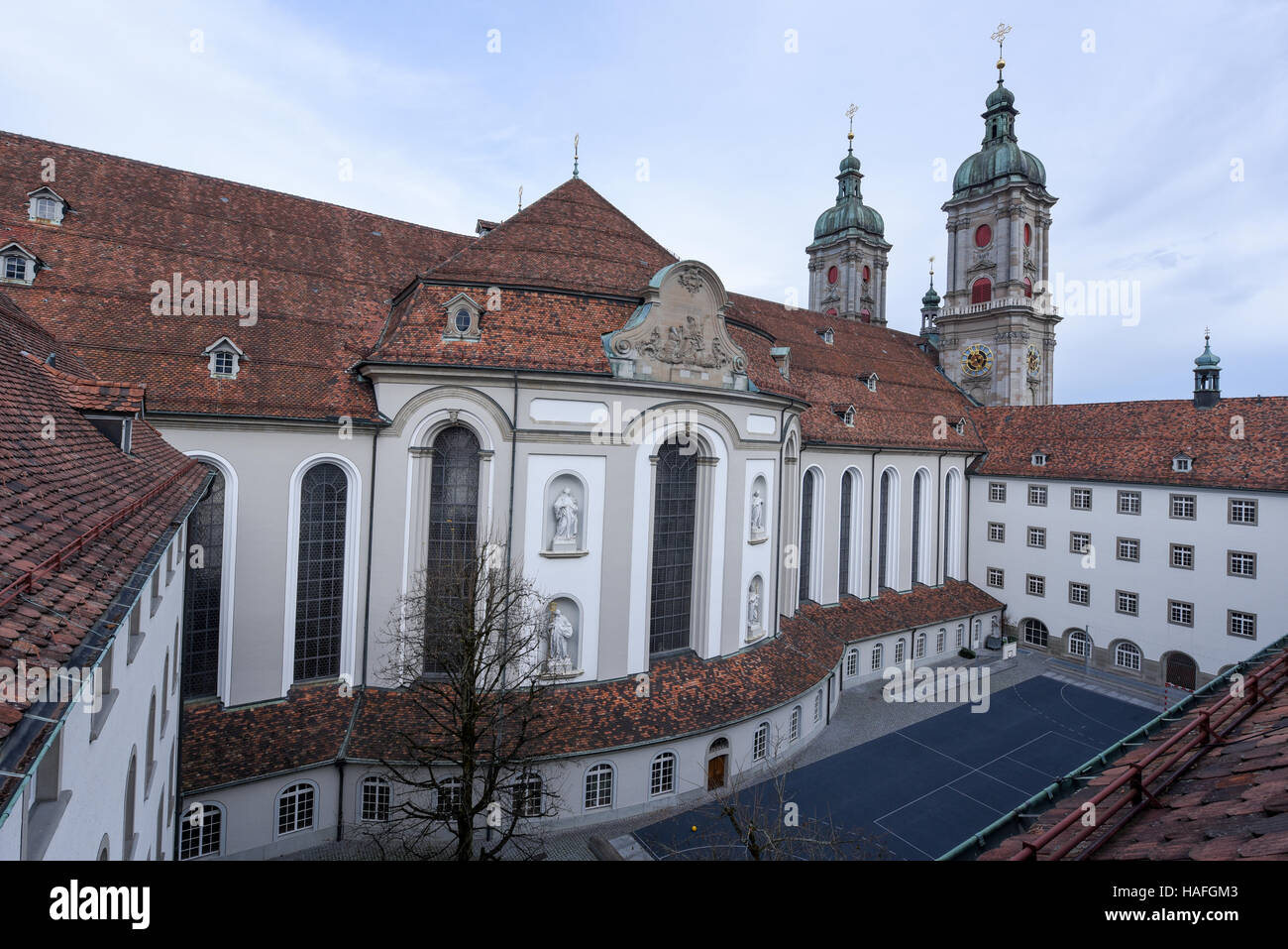 Abtei St. Gallen in der Schweiz, UNESCO-Welterbe Stockfoto