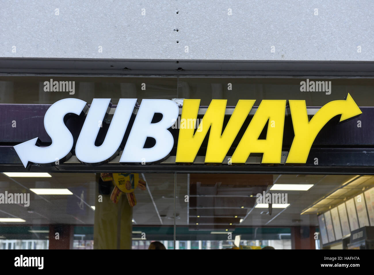 Subway Sandwiches Sign Stockfotos Und Bilder Kaufen Alamy