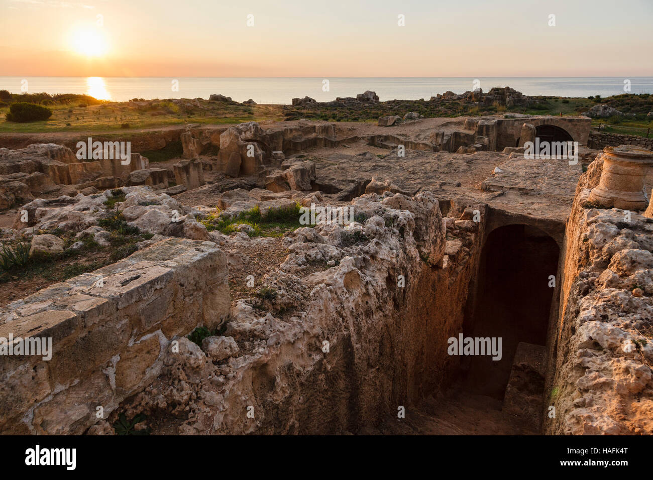 Gräber der Könige, Paphos, Zypern Stockfoto