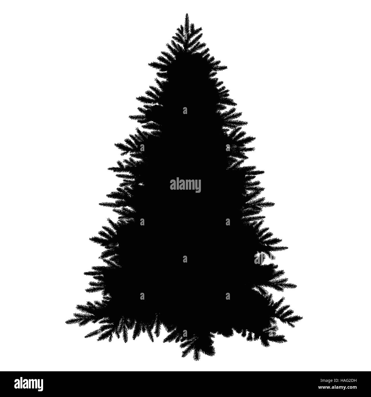 Weihnachtsbaum-silhouette Stockfoto