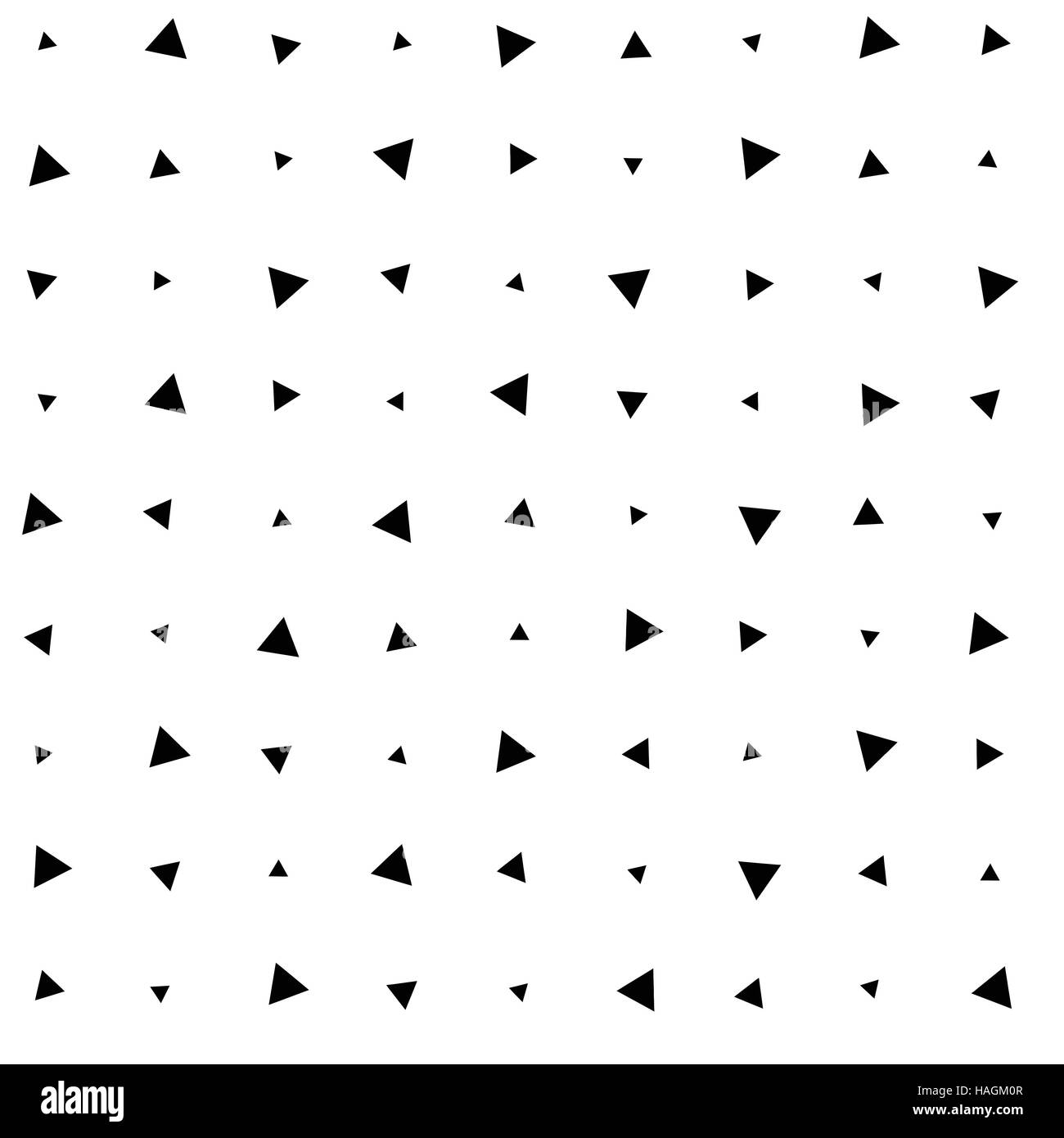 Vektor nahtlose schwarz-weiß Dreieck Halbton Raster Gradient Muster geometrischen abstrakten Hintergrund. Editable Webseite Tapete einsetzbar Stock Vektor