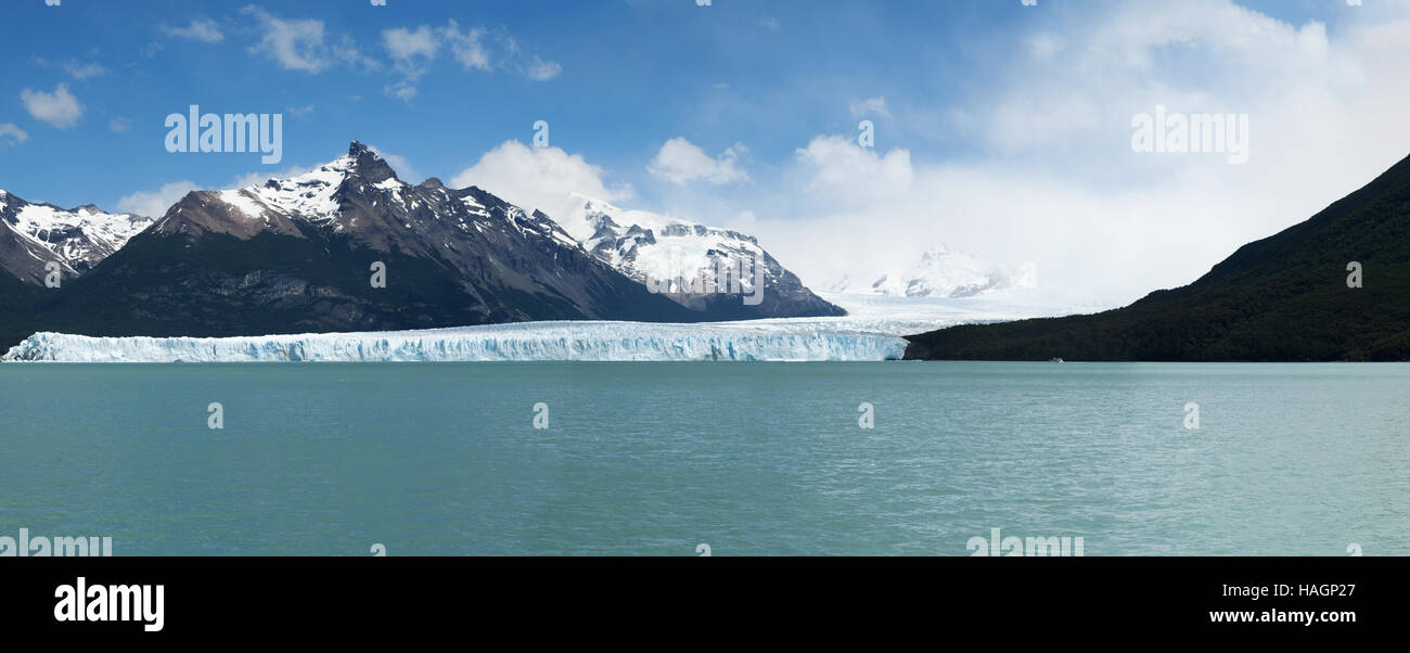 Patagonien: die Front der Upsala-Gletscher, dessen Name leitet sich von der schwedischen Universität Uppsala Stockfoto