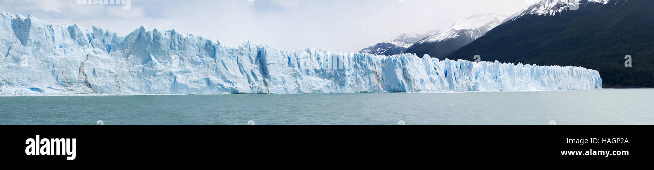 Patagonien: die Front der Upsala-Gletscher, dessen Name leitet sich von der schwedischen Universität Uppsala Stockfoto